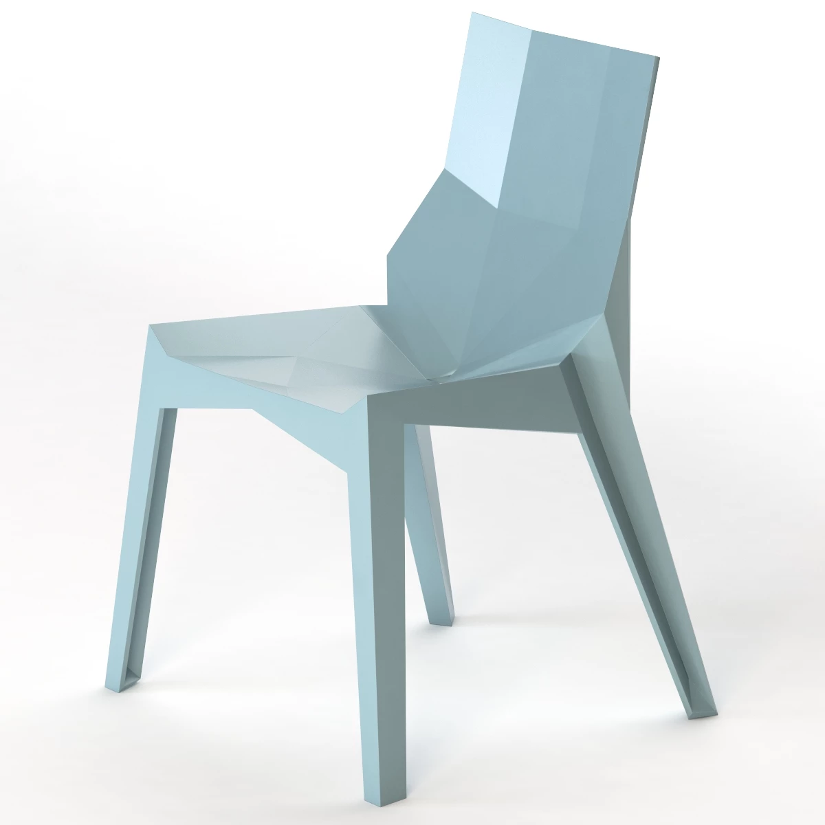 Design Depot Bonaldo Poly Super Angular Chair By Karim Rashid 3D Model_01