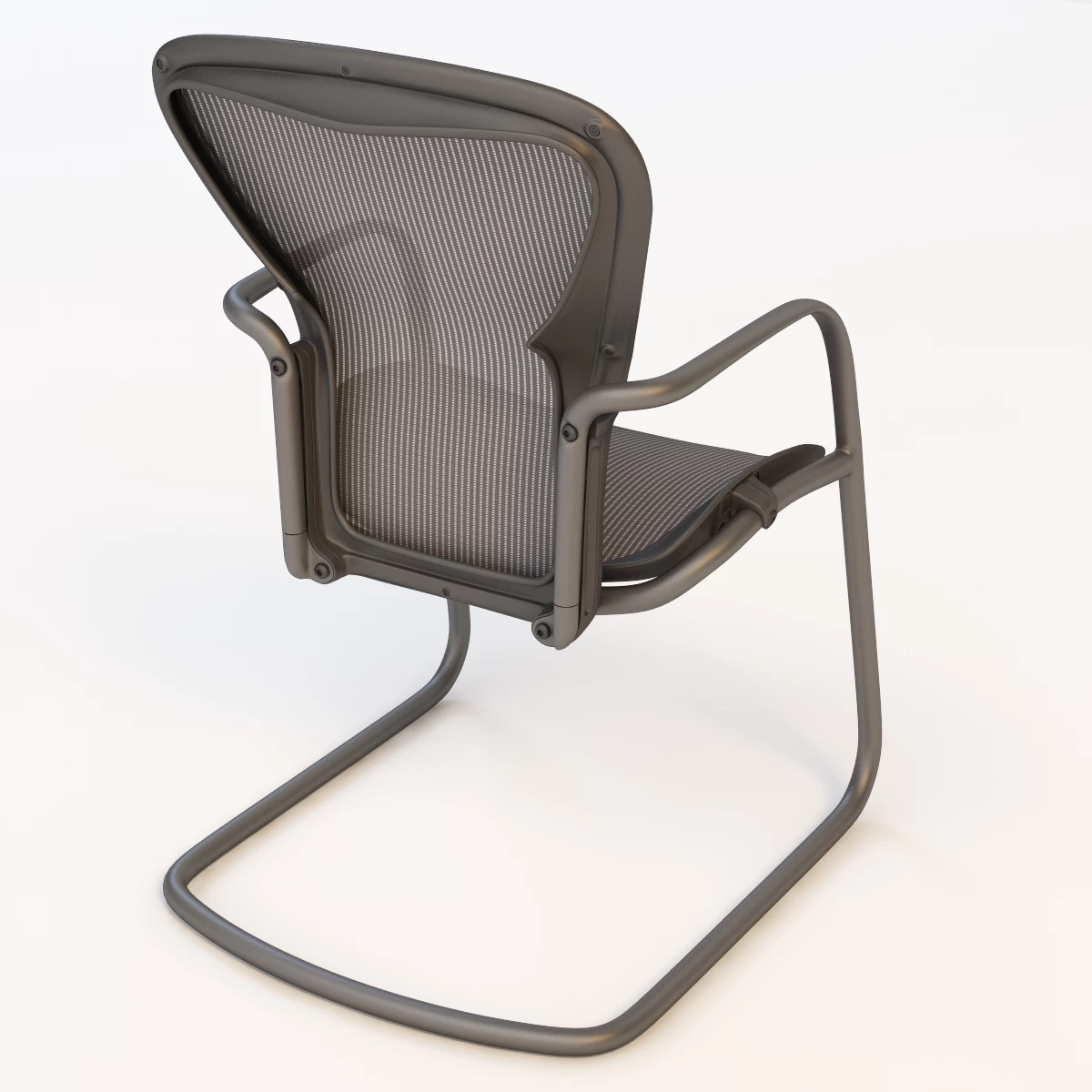 Detail Herman Miller Aeron Side Chair 3D Model_08