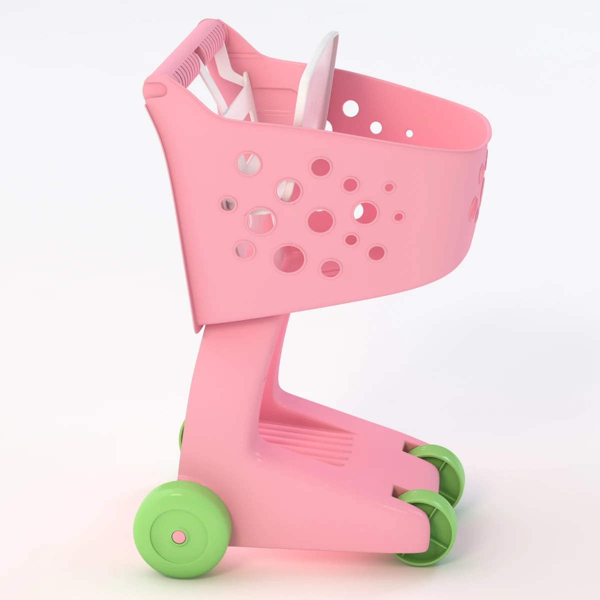 Detail Lil Shopper Cart Pink 3D Model_07