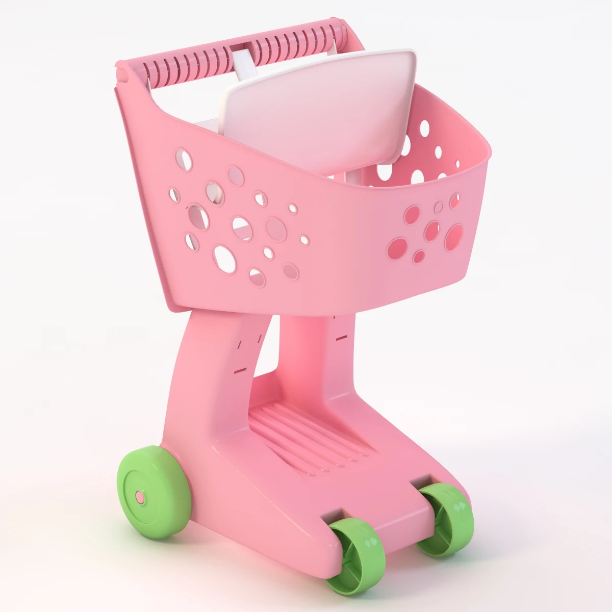 Detail Lil Shopper Cart Pink 3D Model_01