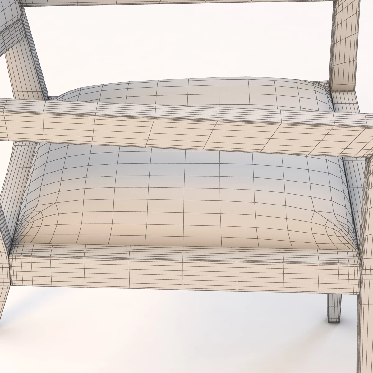 Domicile Upholstered Back Armchair 60009 3D Model_05