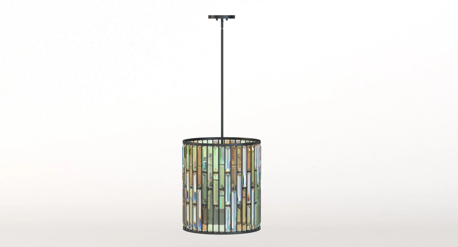 Elstead Lighting Gemma Crystal Pendant Medium Pendant Light 3D Model_07