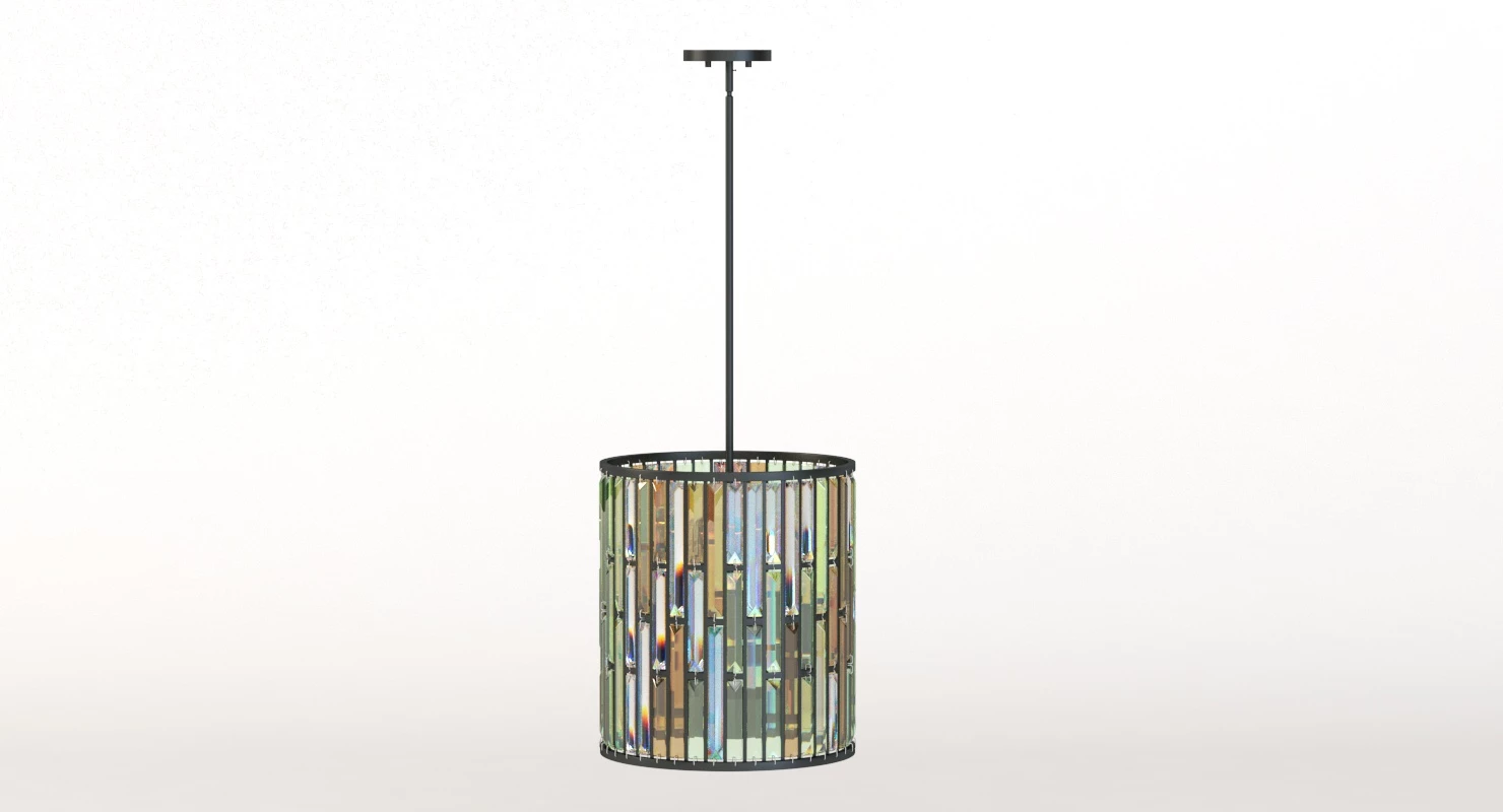 Elstead Lighting Gemma Crystal Pendant Medium Pendant Light 3D Model_06