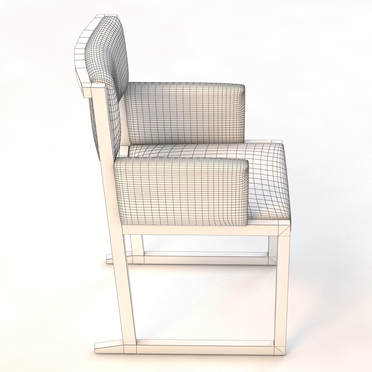 Emily Arm Dining Chair 3D Model_06