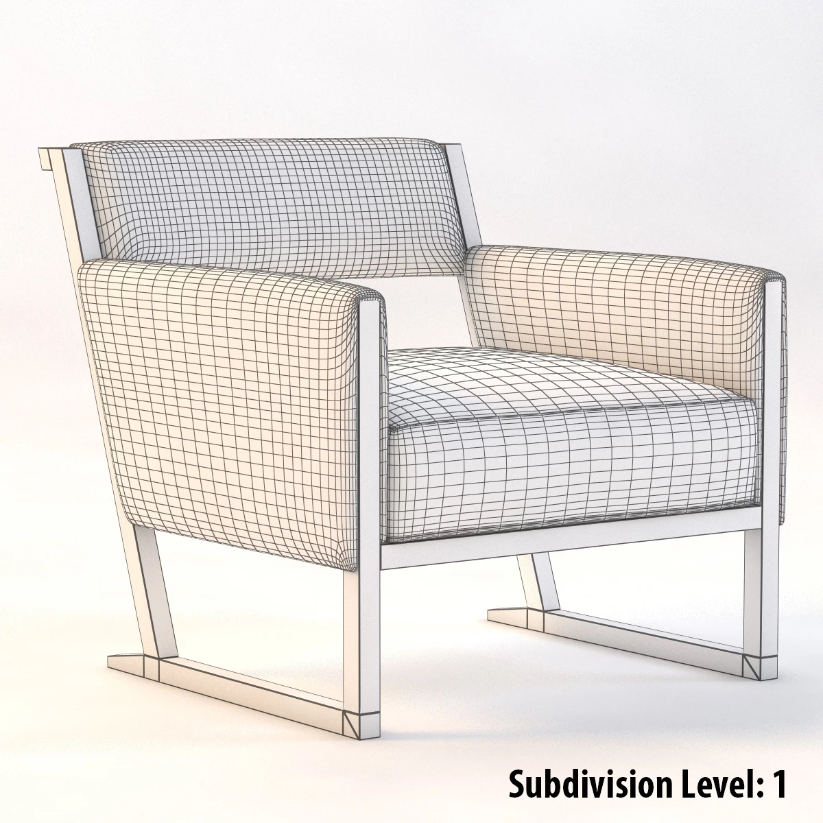 Emily Lounge Chair 3D Model_03