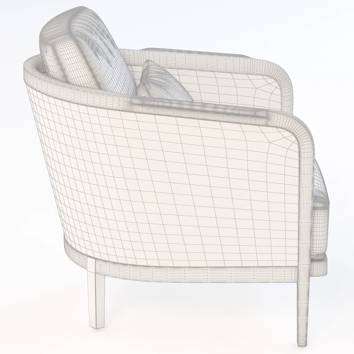 Flexform Mondo Armchair 3D Model_07