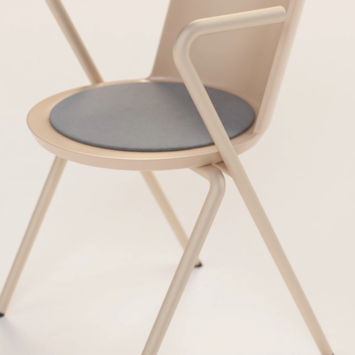 Fredericia Acme Polypropylene Armchair 3D Model_013