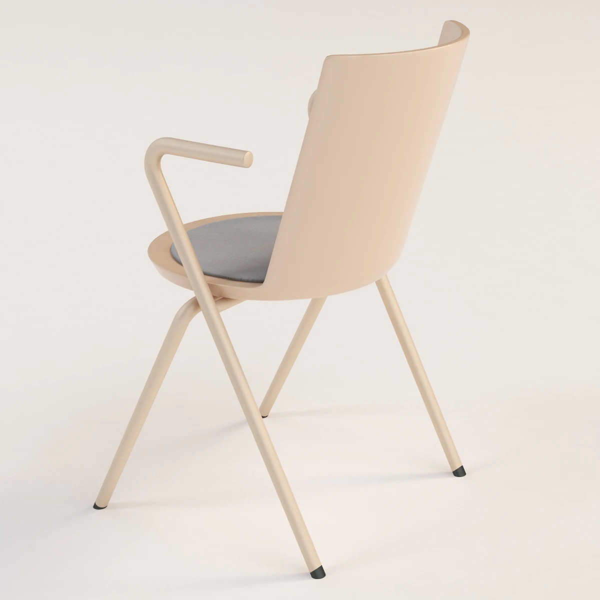 Fredericia Acme Polypropylene Armchair 3D Model_05