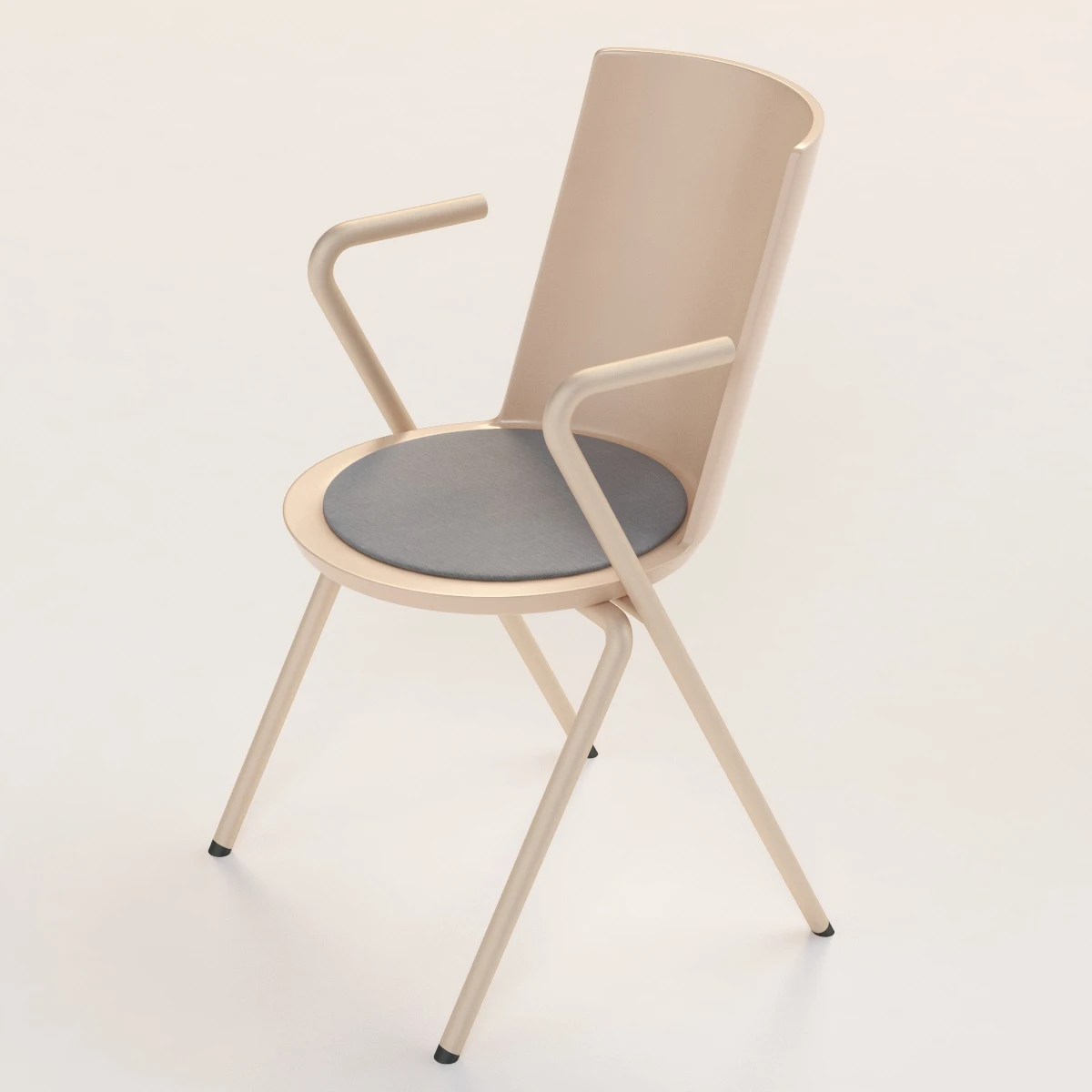 Fredericia Acme Polypropylene Armchair 3D Model_09