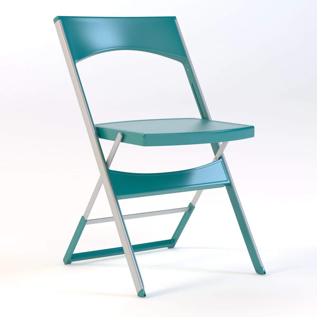 Gaber Compact Folding Aluminium Chair 3D Model_01