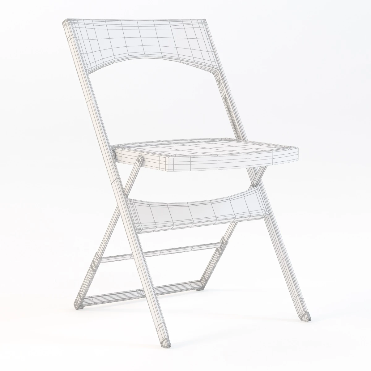 Gaber Compact Folding Aluminium Chair 3D Model_04