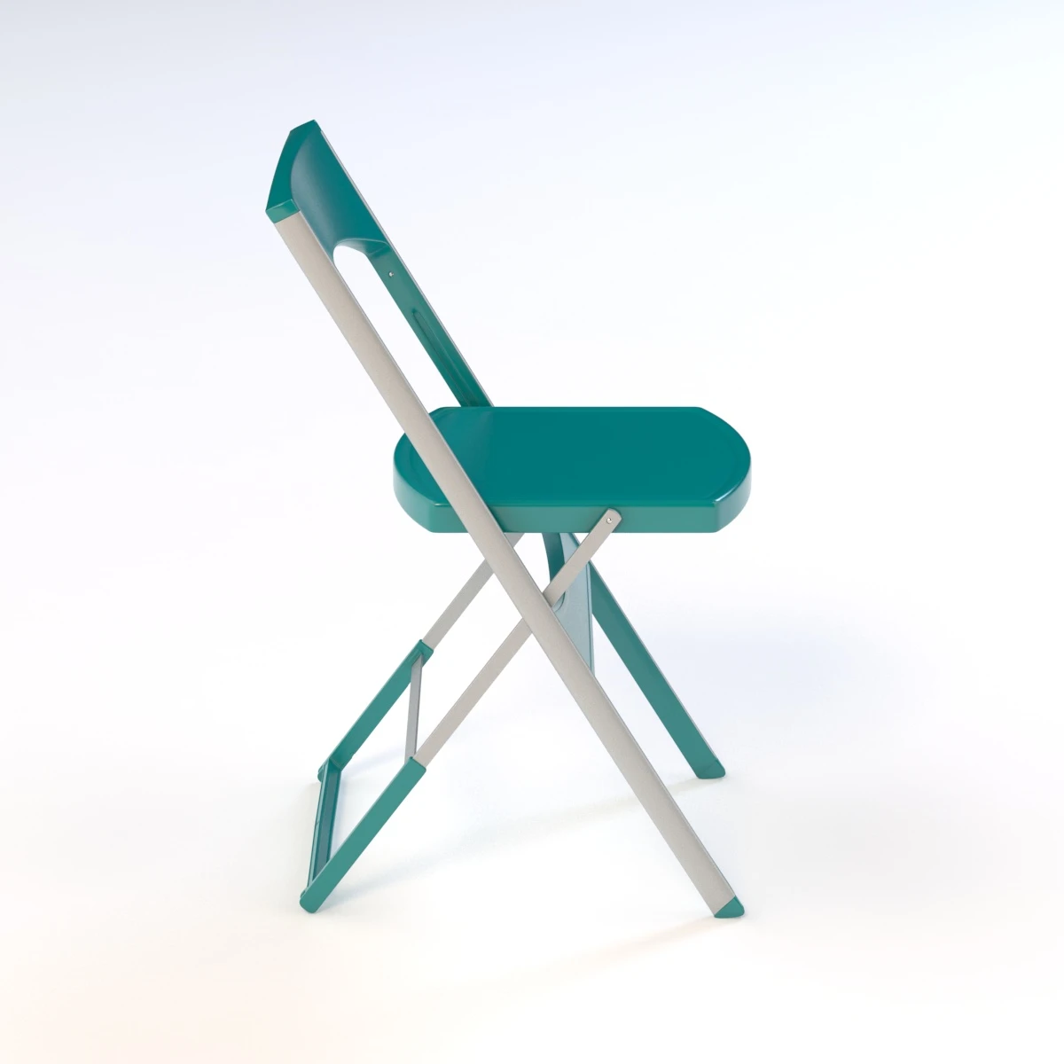 Gaber Compact Folding Aluminium Chair 3D Model_08