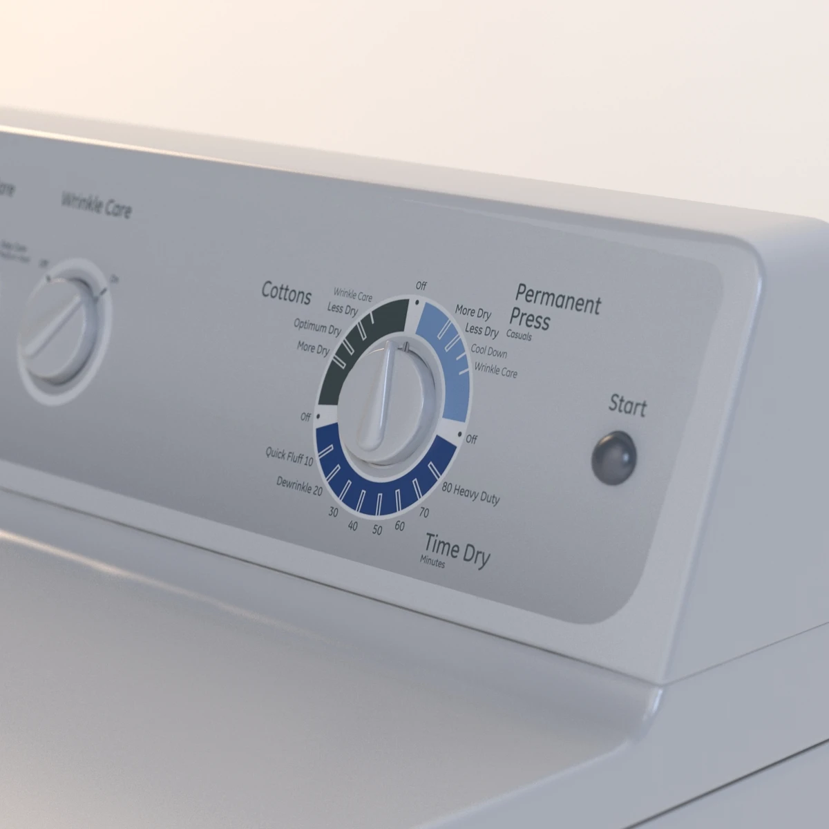 GE 6.0 Cu. Ft. Capacity Dura Drum Electric Dryer 3D Model_09