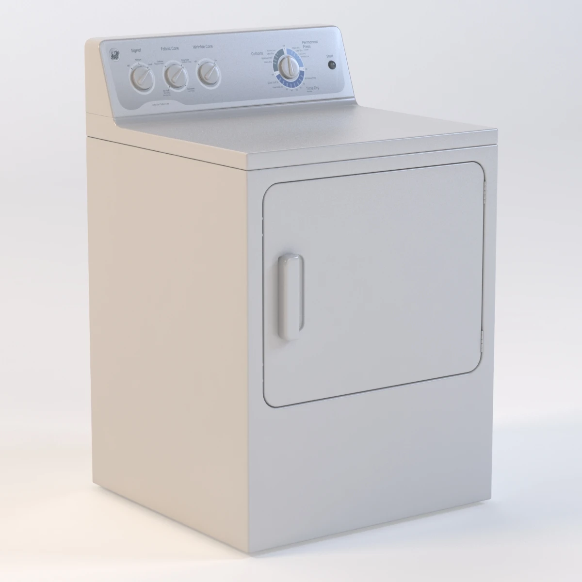 GE 6.0 Cu. Ft. Capacity Dura Drum Electric Dryer 3D Model_01