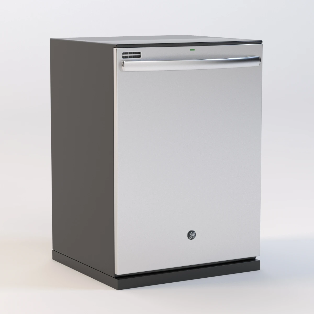 GE Integrated Dishwasher with Hidden Controls 3D Model_01