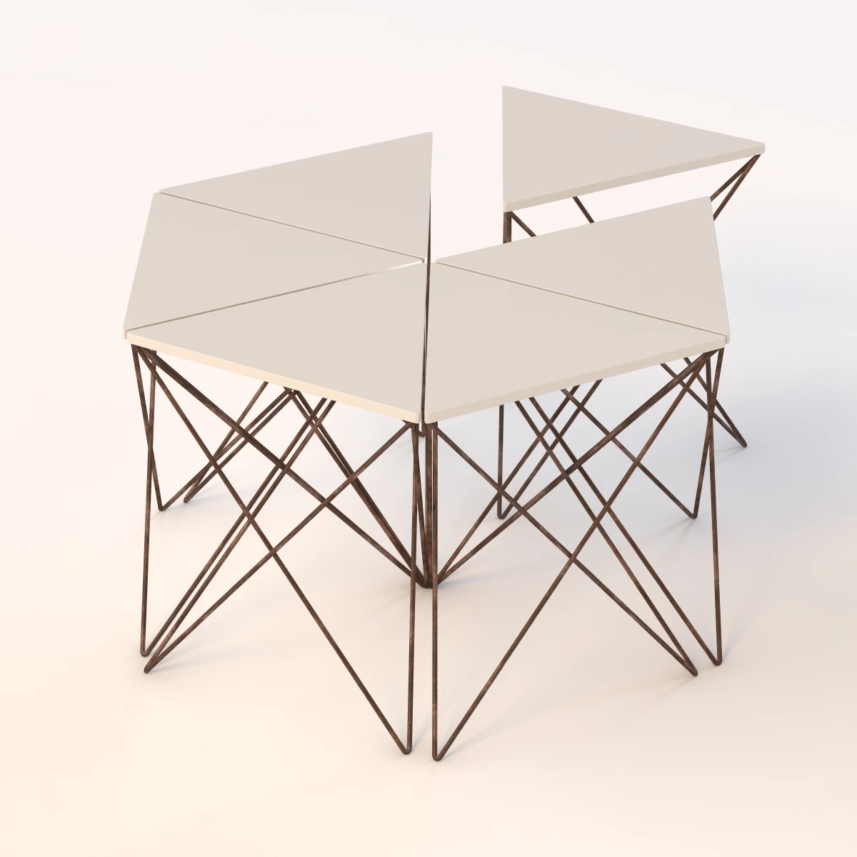 George Tri Side Table 3D Model_04