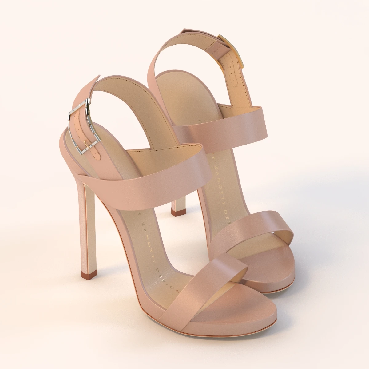 Giuseppe Zanotti Sandals 3D Model_01