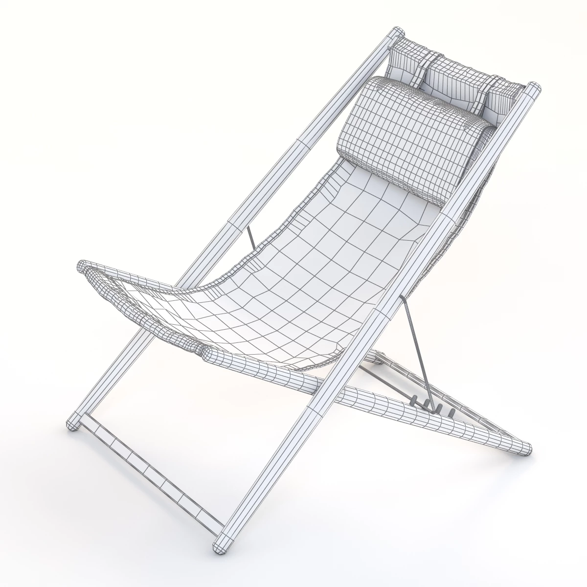 H55 sun lounge chair by Skargaarden 3D Model_09