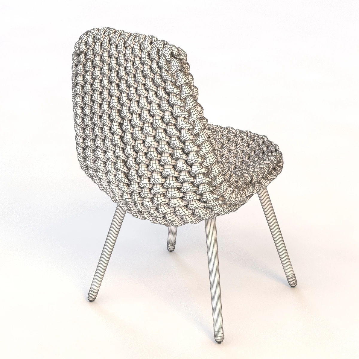Hans Sapperlot Loden Chair 3D Model_09