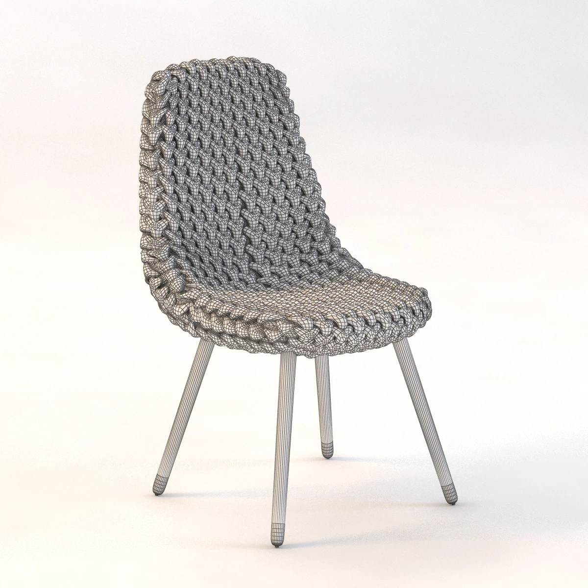 Hans Sapperlot Loden Chair 3D Model_03
