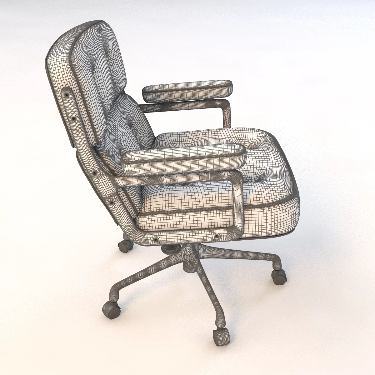 Herman Miller Eames Executive Chair v2 3D Model_07