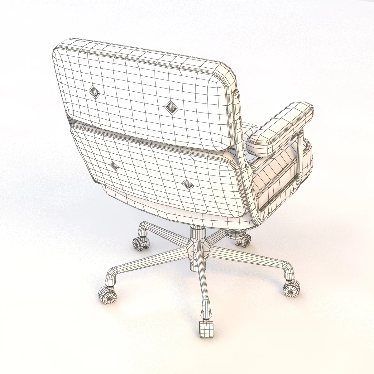Herman Miller Eames Executive Chair v2 3D Model_09