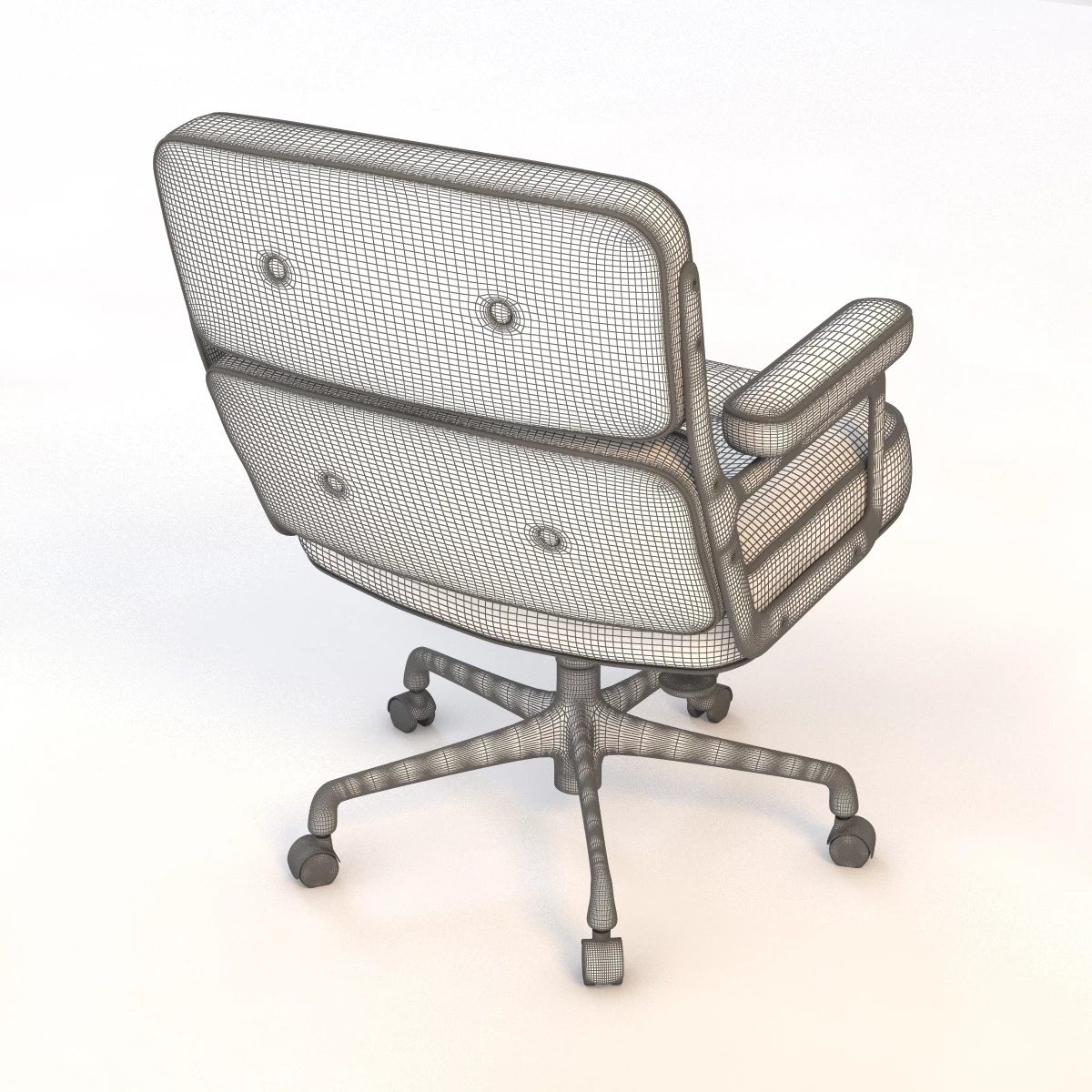 Herman Miller Eames Executive Chair v2 3D Model_010