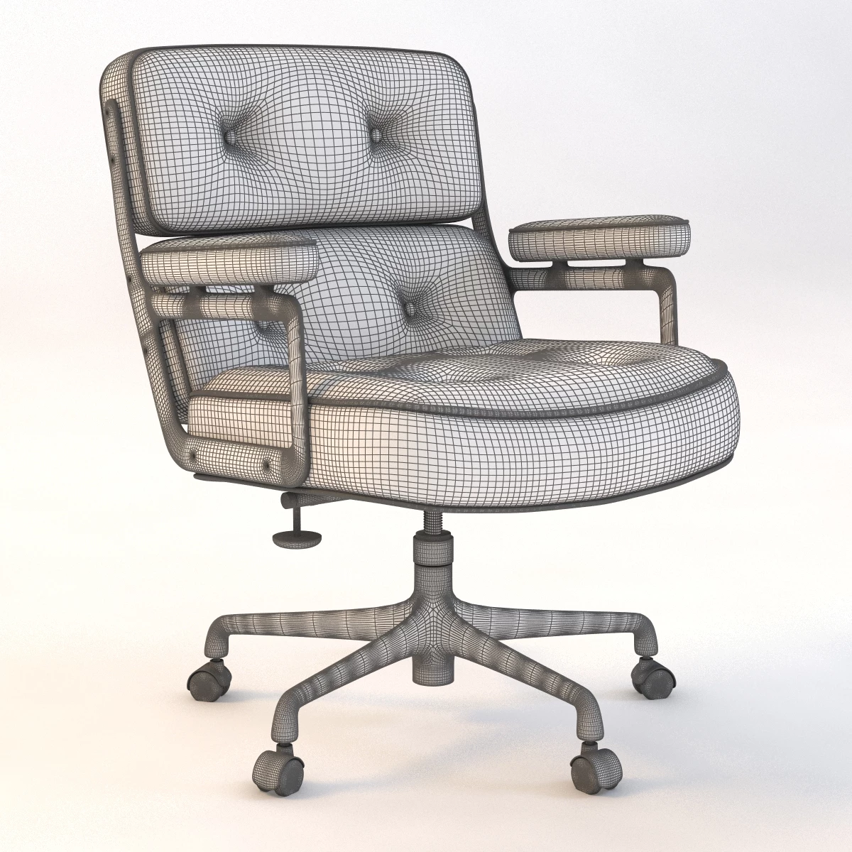 Herman Miller Eames Executive Chair v2 3D Model_04