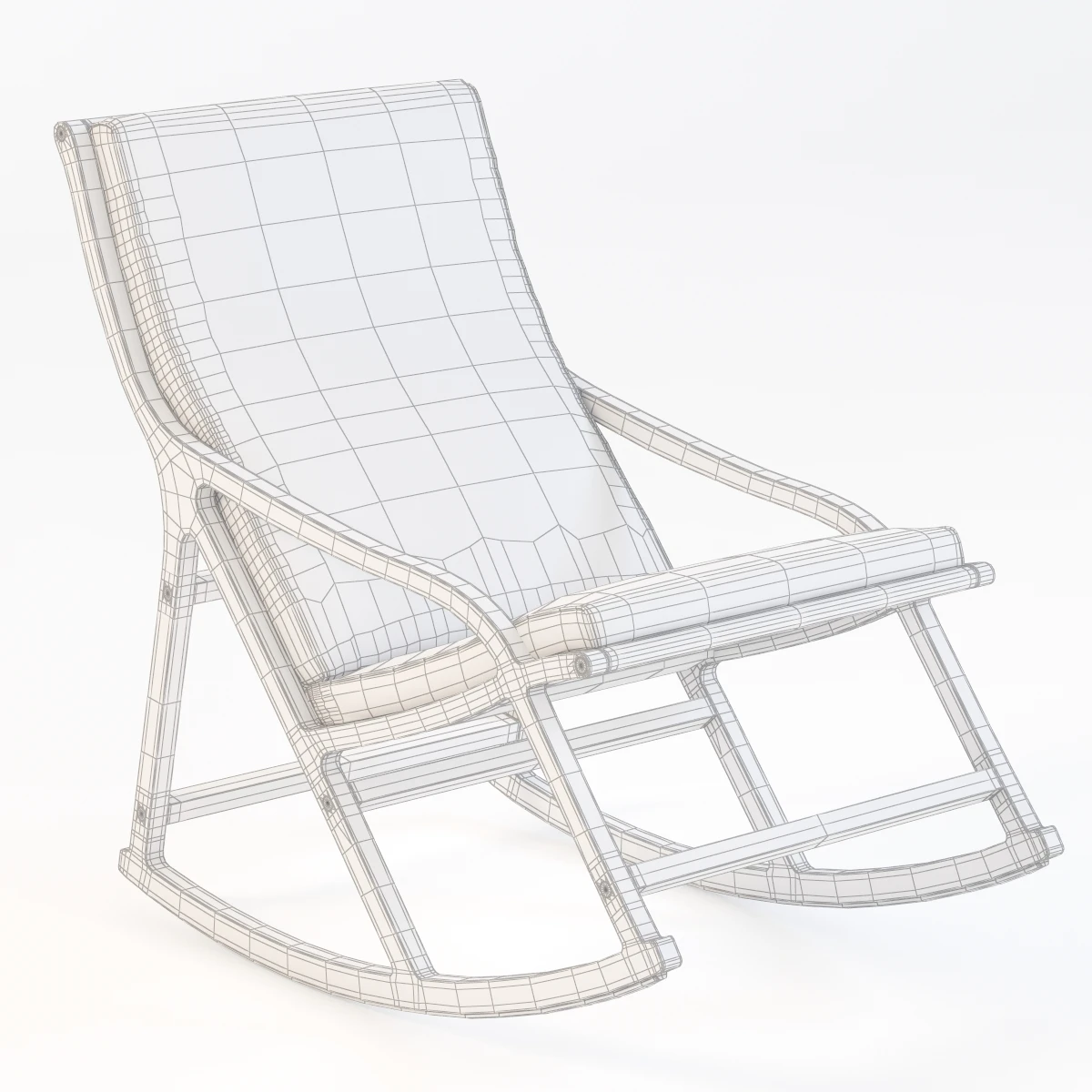 Hoto Derive Ligne Roset Rocking Chair 3D Model_08