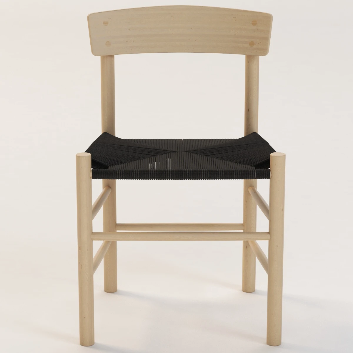Hoto Fredericia J 39 Wooden Chair 3D Model_05