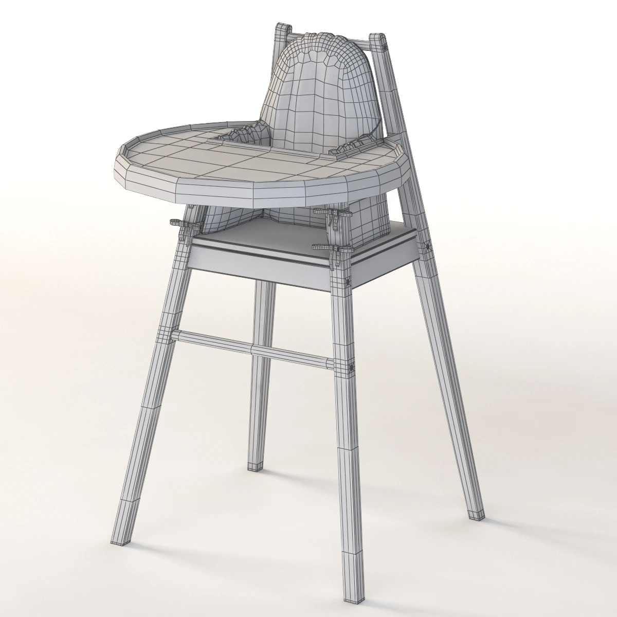 Ikea Blames Children Feeding Chair 3D Model_011