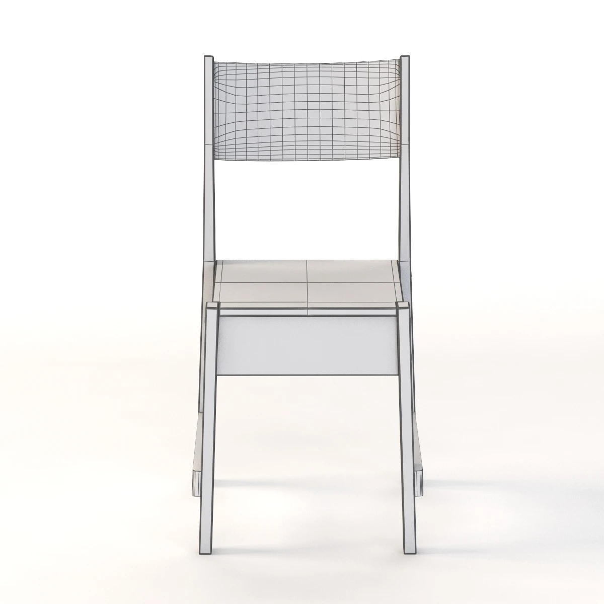 IKEA NORRKER White Birch Chair 3D Model_011