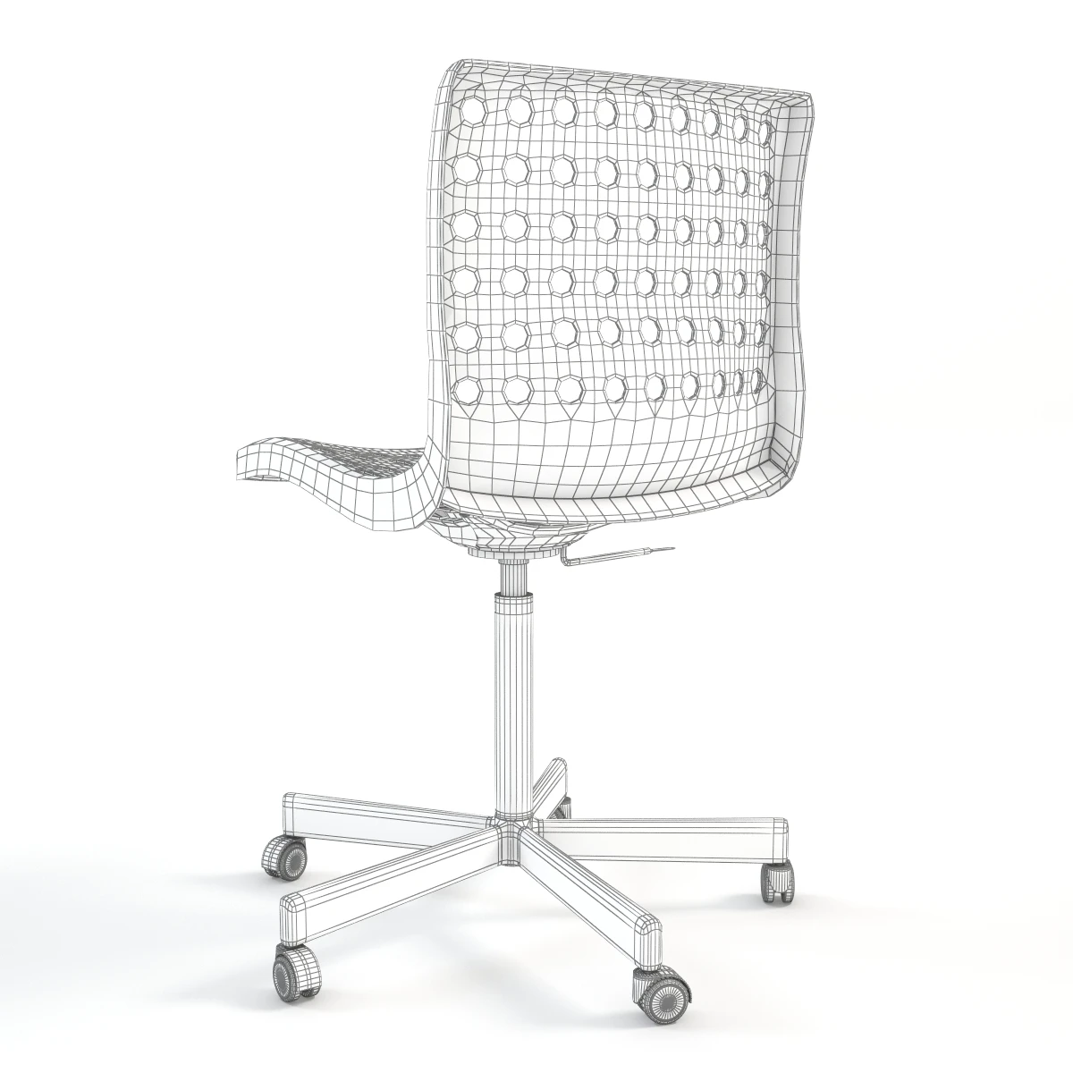 Ikea Skalberg Sporren Swivel Chair 3D Model_07