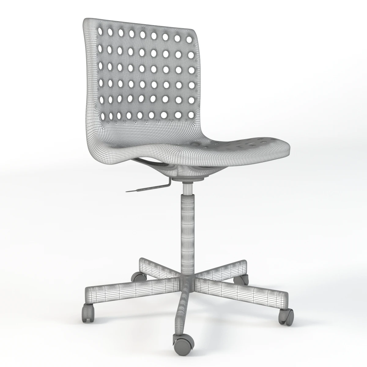 Ikea Skalberg Sporren Swivel Chair 3D Model_03
