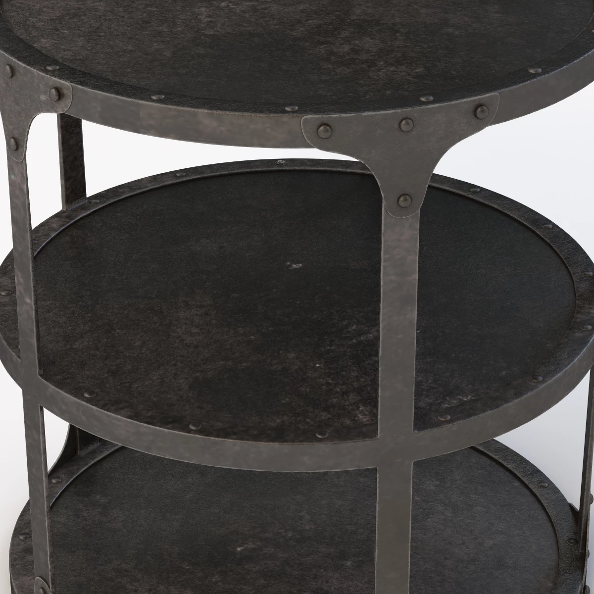 Industrial Riveted Side Table 3D Model_05