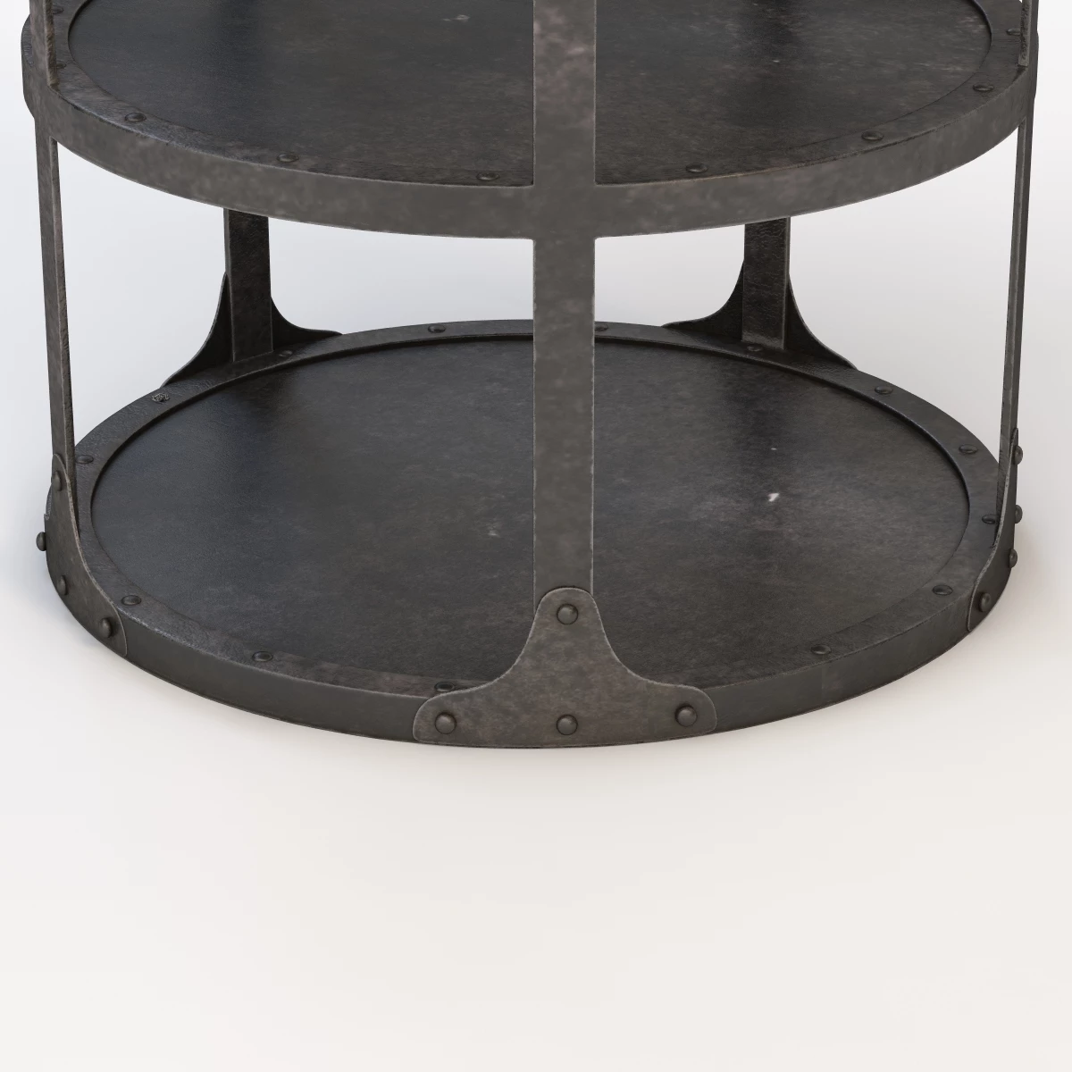 Industrial Riveted Side Table 3D Model_06