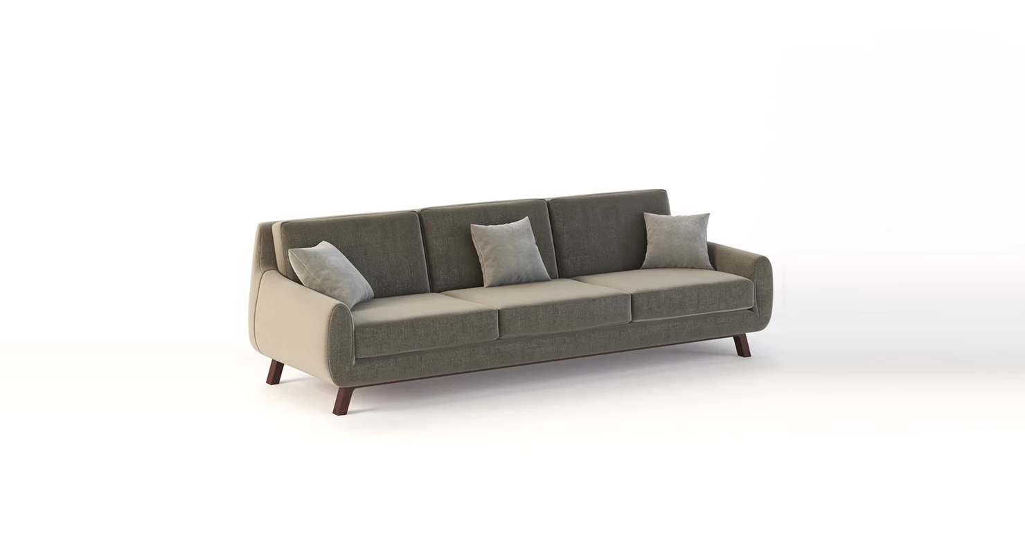 Joybird Calhoun Sectional Sofa Three Seater 3D Model_01