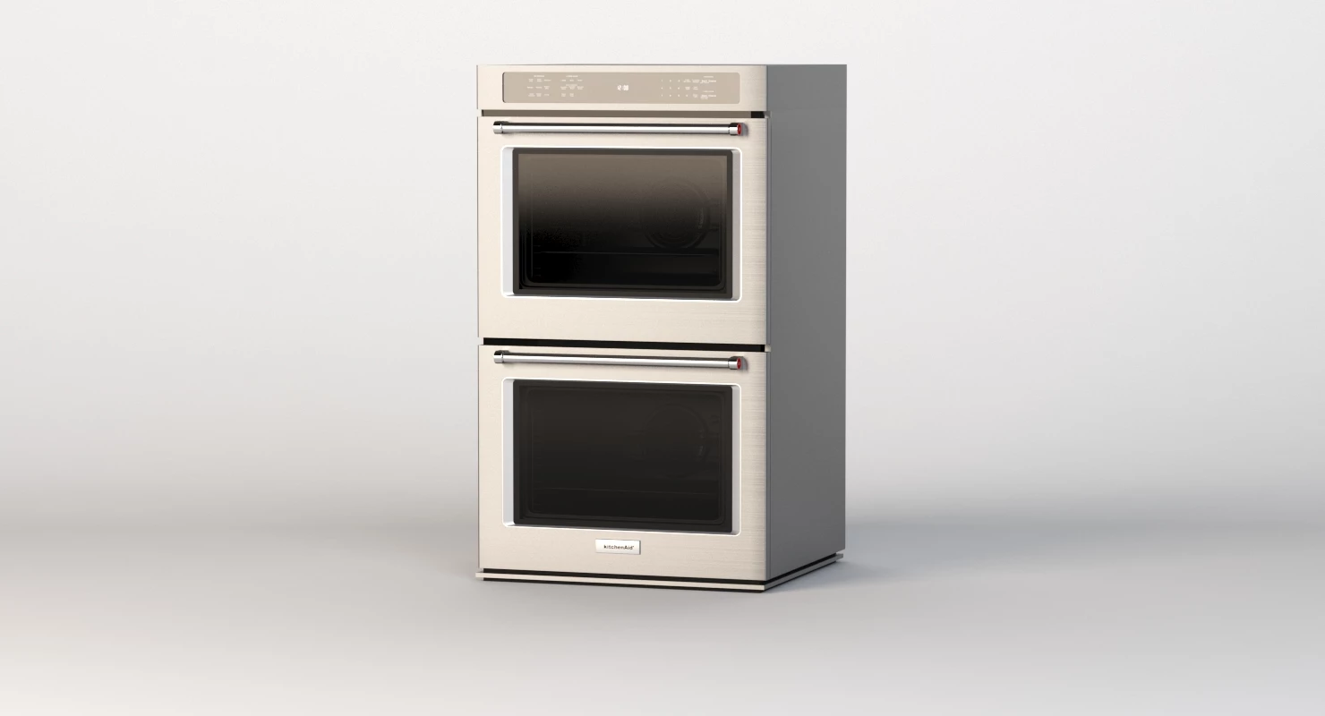 kitchenaid 30 Double Wall Oven KODE500EBS 3D Model_09