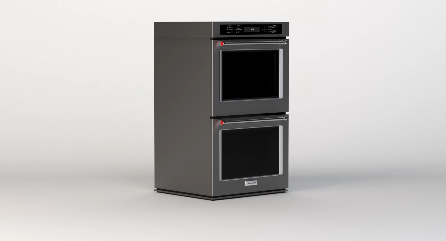 kitchenaid 30 Double Wall Oven KODE500EBS 3D Model_04