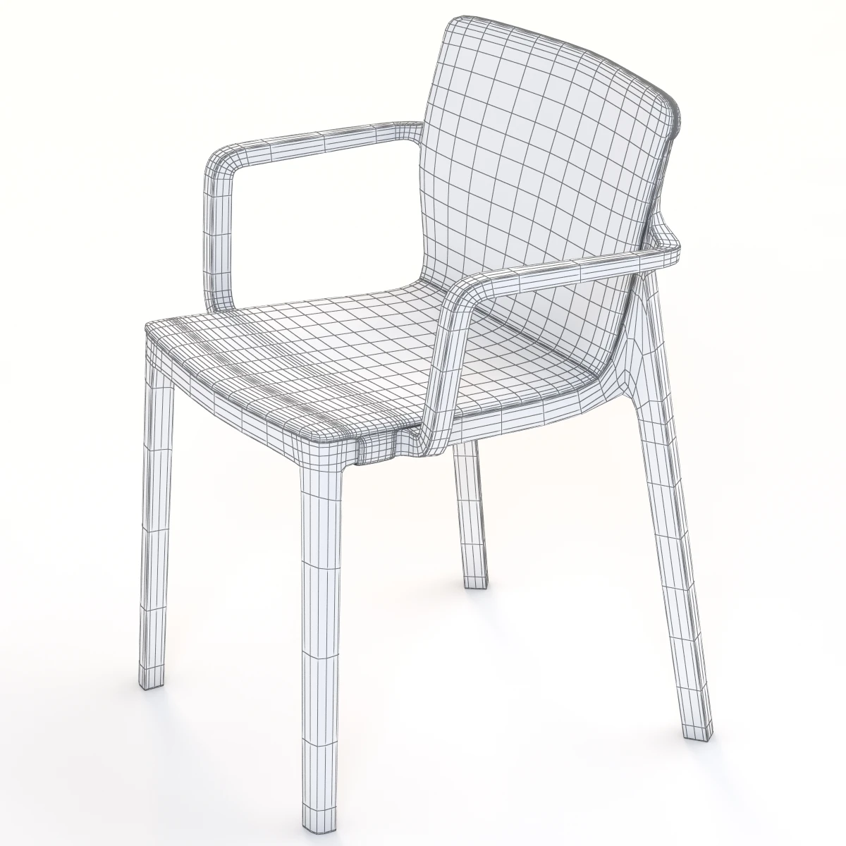 Kristalia Lp Armchair Padded 3D Model_010