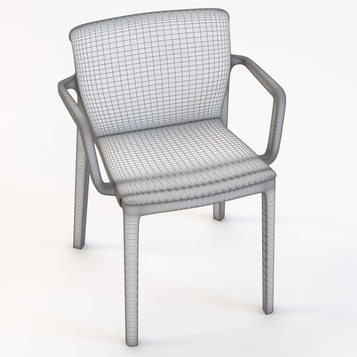 Kristalia Lp Armchair Padded 3D Model_012