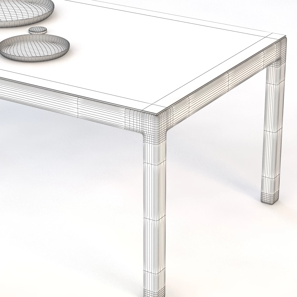 La Jolla Rectangular Dining Table 3D Model_06