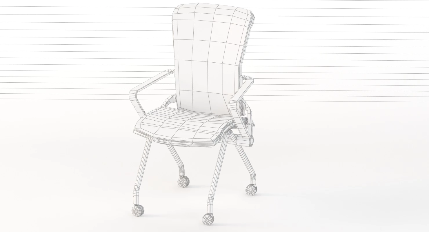 Lii Casters Armchair 3D Model_06