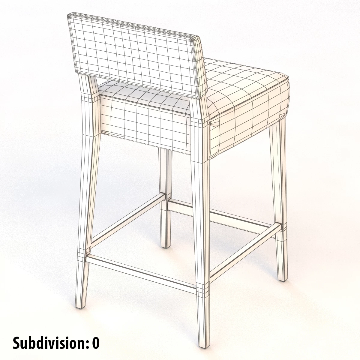 Linden Bar Stool 3D Model_07