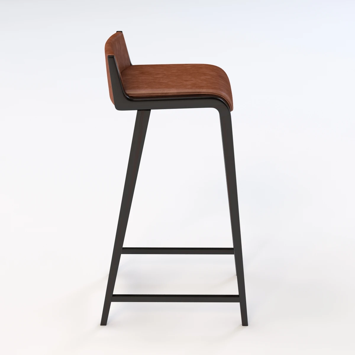 Linus Leather Stool 3D Model_04