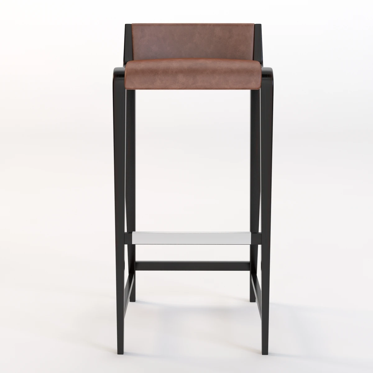 Linus Leather Stool 3D Model_05