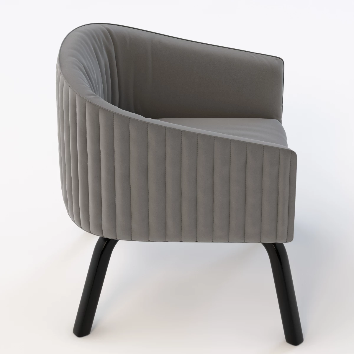 Lolita Stripe Armchair 3D Model_04