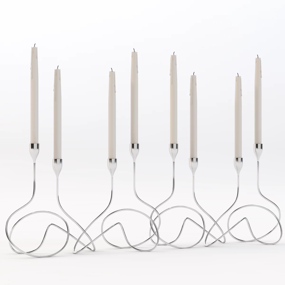 Loop Candelabra by Black And Blum 3D Model_01