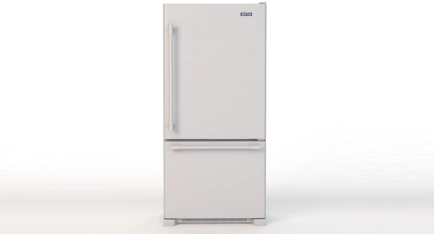 Maytag Bottom Freezer Refrigerator 3D Model_01