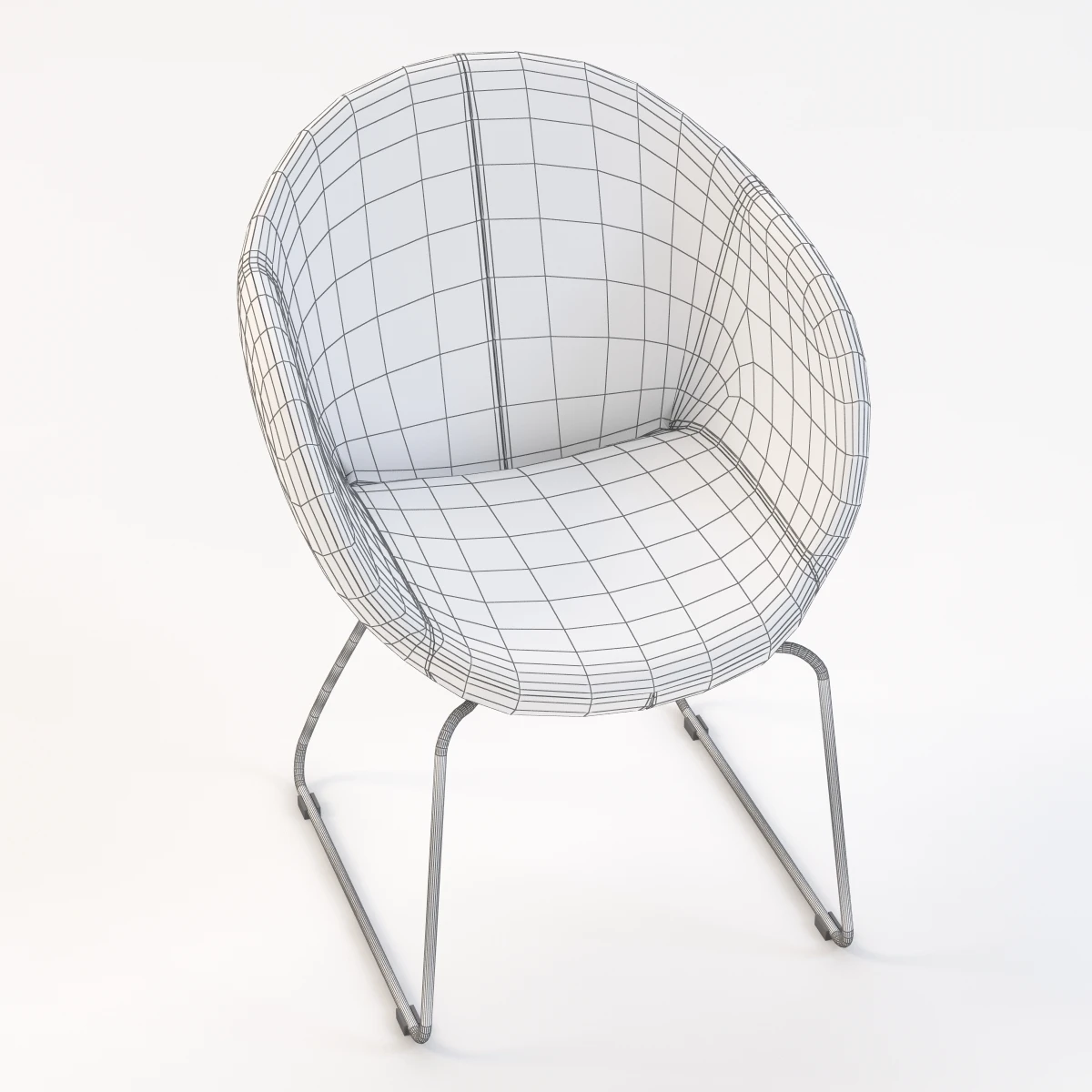 Merino Leather Chair 3D Model_011